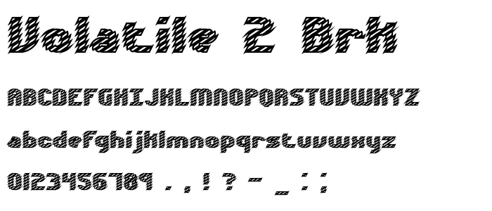Volatile 2 BRK font